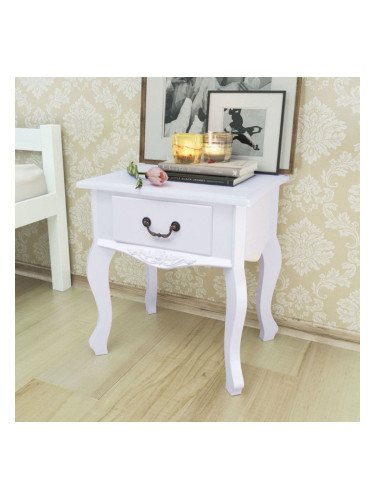 Sonata Нощно шкафче, МДФ, бяло