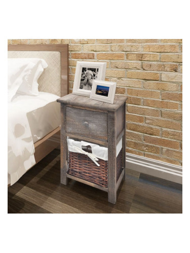 Sonata Нощно шкафче, дърво, кафяво