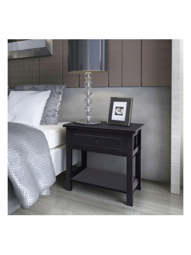 Sonata Нощни шкафчета, 2 броя, дърво, черно