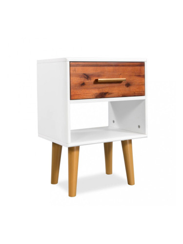 Sonata Нощно шкафче, акациево дърво масив, 40x30x45 см