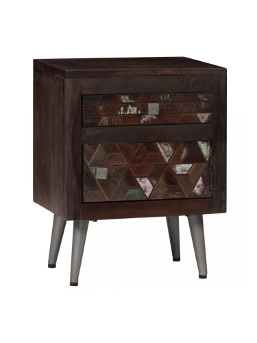 Sonata Нощно шкафче, регенерирано дърво, 40х30х50 см