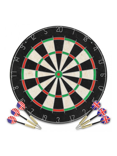 Sonata Професионална мишена за дартс от сизал с 6 стрелички