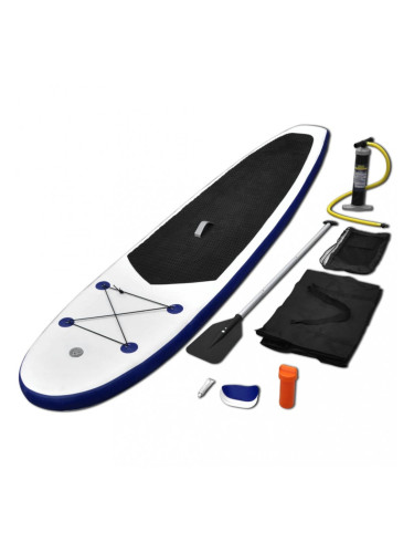 Sonata Комплект надуваем стендъп падъл борд, синьо и бяло
