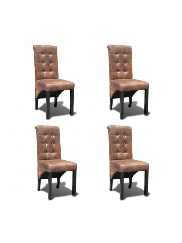 Sonata Трапезни столове, 4 бр, изкуствена кожа