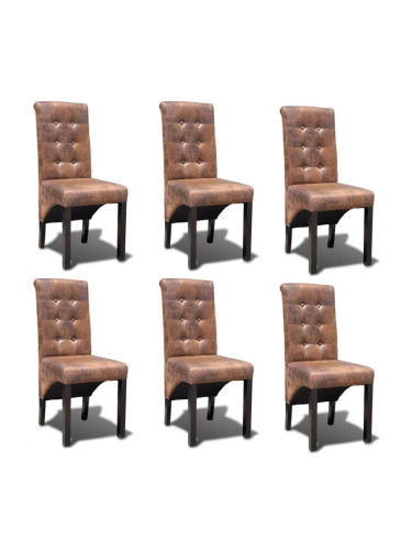 Sonata Трапезни столове, 6 бр, изкуствена кожа
