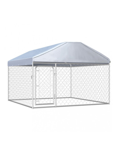 Sonata Външна клетка за кучета с покрив, 200x200x135 см