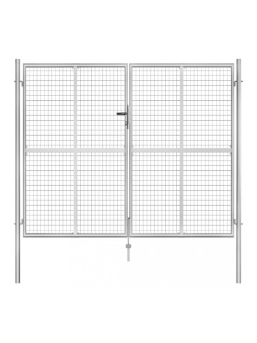Sonata Градинска врата, поцинкована стомана, 306x250 см, сребриста