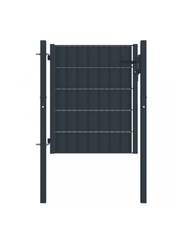 Sonata Порта за ограда, стомана, 100x81 см, антрацит