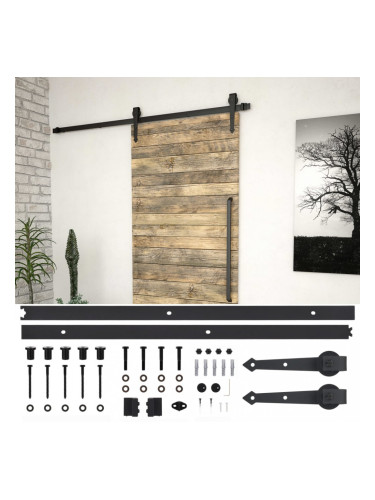 Sonata Комплект механизъм за плъзгаща врата, 200 см, стомана, черен