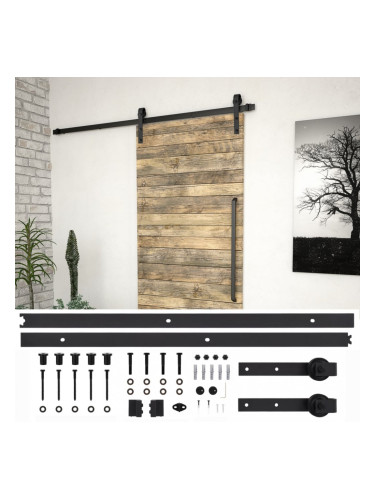 Sonata Комплект механизъм за плъзгаща врата, 200 см, стомана, черен