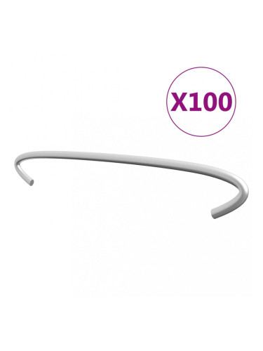 Sonata Куки за габиони, 100 бр, поцинкована стомана, 20 см
