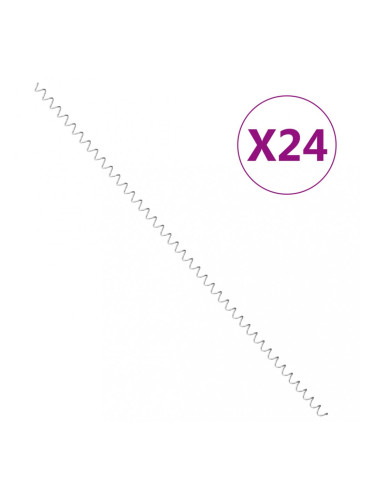 Sonata Спирали за габион, 24 бр, поцинкована стомана, 100 см