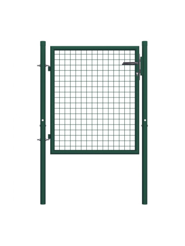 Sonata Оградна порта, стомана, 100x75 см, зелена