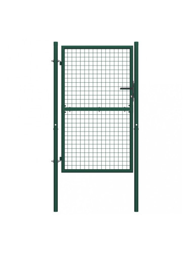 Sonata Оградна порта, стомана, 100x150 см, зелена