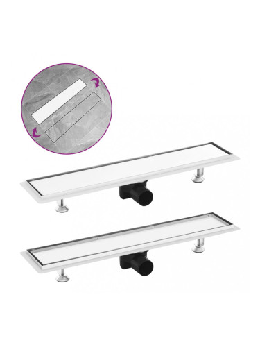 Sonata Душ канал с 2-в-1 капак, 63x14 см, неръждаема стомана