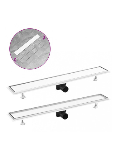 Sonata Душ канал с 2-в-1 капак, 83x14 см, неръждаема стомана