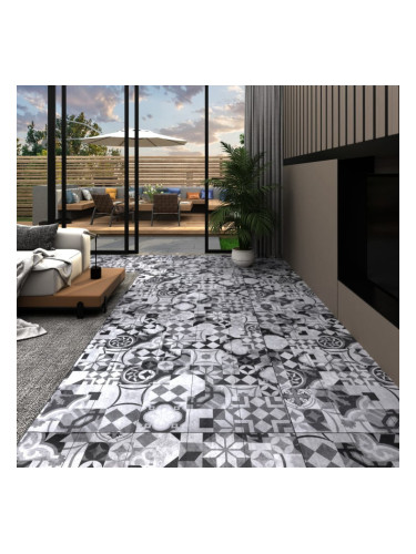 Sonata PVC подови дъски 5,02 м² 2 мм самозалепващи сиви шарки