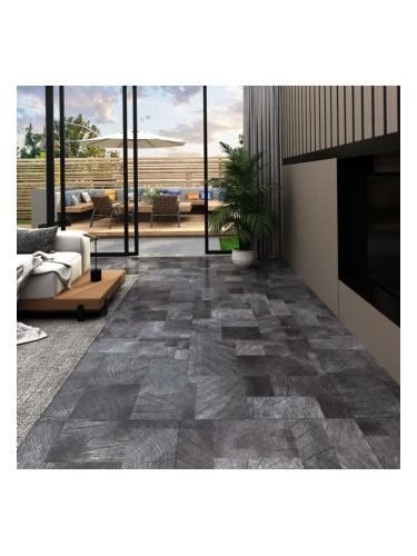 Sonata PVC подови дъски самозалепващи 5,11 м² сива дървесна текстура