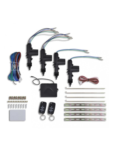 Централно заключване с 2 дистанционни управления и 4 мотора от 12 V