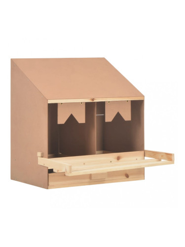 Sonata Пилешка гнездилка, 2 отделения, 63x40x65 см, бор масив