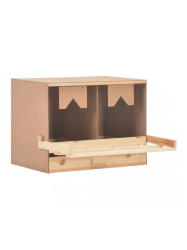 Sonata Пилешка гнездилка, 2 отделения, 63x40x45 см, бор масив