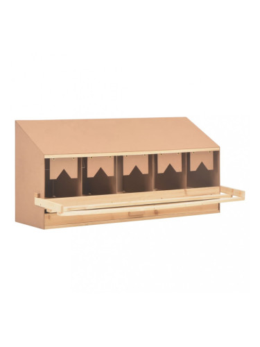 Sonata Пилешка гнездилка, 5 отделения, 117x33x54 см, бор масив