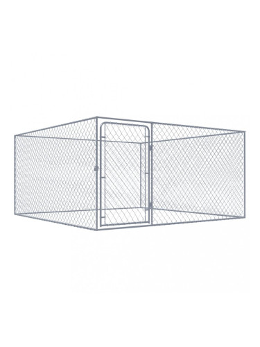 Sonata Дворна клетка за кучета, поцинкована стомана, 2x2x1 м