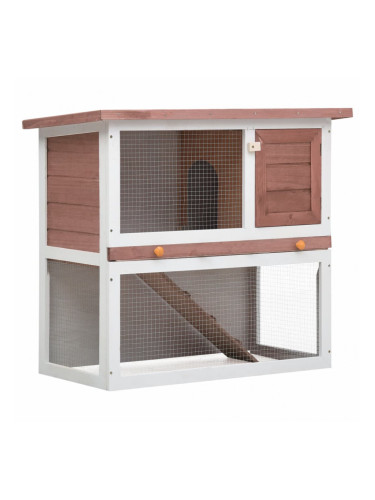 Sonata Външна клетка за зайци, 1 врата, кафява, дърво