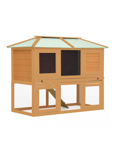 Sonata Клетка за зайци на две нива, дърво