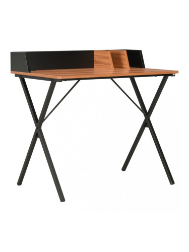 Sonata Бюро, черно и кафяво, 80x50x84 см