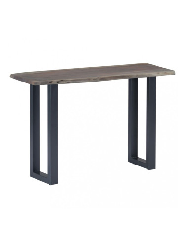 Sonata Конзолна маса, сива, 115x35x76 см, акация масив и желязо