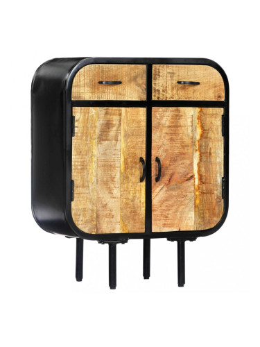 Sonata Шкаф, 60x30x75 см, мангово дърво масив и желязо