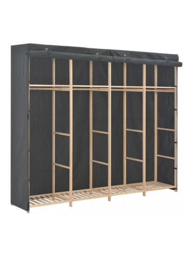 Sonata Гардероб, сив, 200x40x170 см, текстил