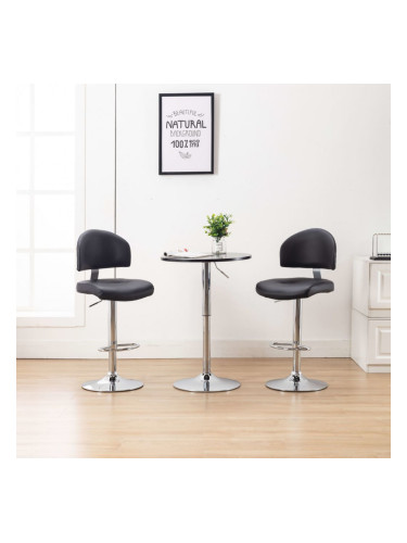 Sonata Бар табуретка, черна, изкуствена кожа