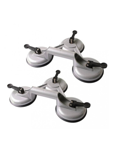 ProPlus Вакуумни подемници с 3 смукателни глави, 2 бр, алуминий