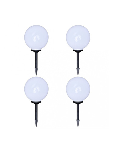 Sonata Градински лампи за пътека, 4 бр, LED, 30 см, с анкер за земя
