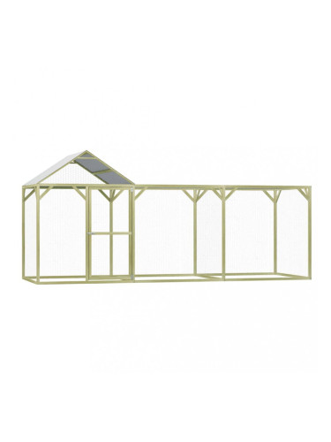 Sonata Клетка за пилета, 4,5x1,5x2 м, импрегниран бор