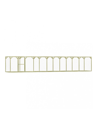 Sonata Клетка за пилета, 1,5x9x1,5 м, импрегниран бор