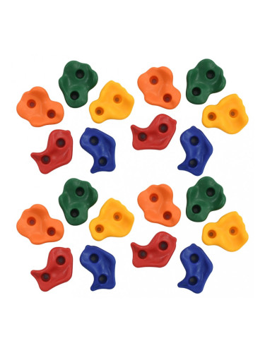 Sonata Камъни за катерене, 20 бр, многоцветни, PE