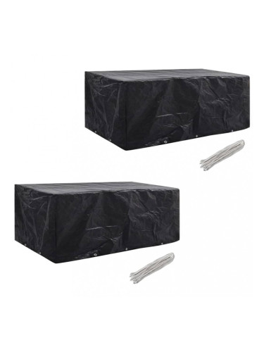 Sonata Калъфи за полиратанова градинска мебел 2 бр 10 капси 229x113 см