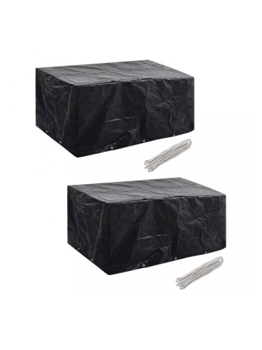 Sonata Калъфи за полиратанова градинска мебел 2 бр 10 капси 240x140 см