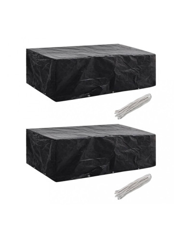 Sonata Калъфи за полиратанова градинска мебел 2 бр 10 капси 300x140 см