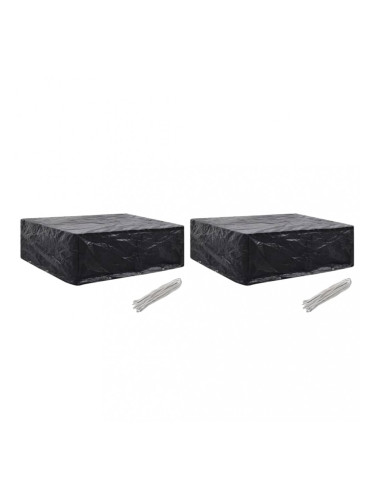 Sonata Калъфи за градински мебели, 2 бр, 8 капси, 250x210x90 см