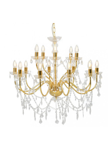 Sonata Полилей, 2 нива, златист, 15 х Е14 крушки