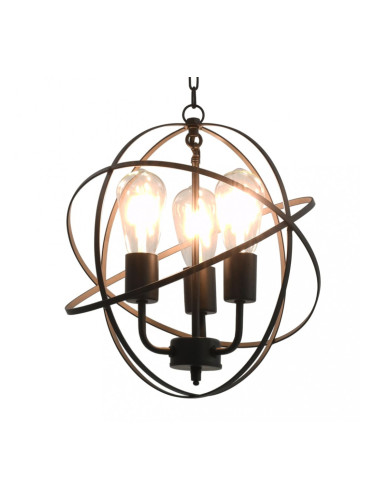 Sonata Пендел, черен, сферичен, 3 x E27 крушки