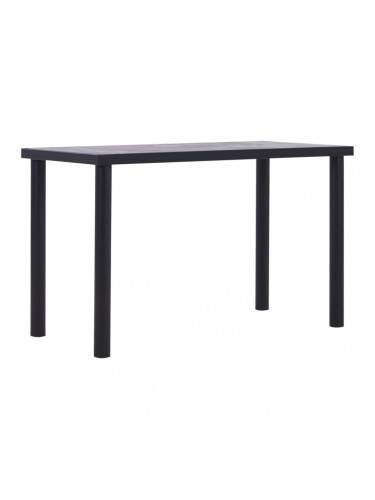 Sonata Трапезна маса, черно и бетонно сиво, 120x60x75 см, МДФ