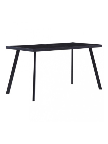 Sonata Трапезна маса, черна, 140x70x75 см, закалено стъкло