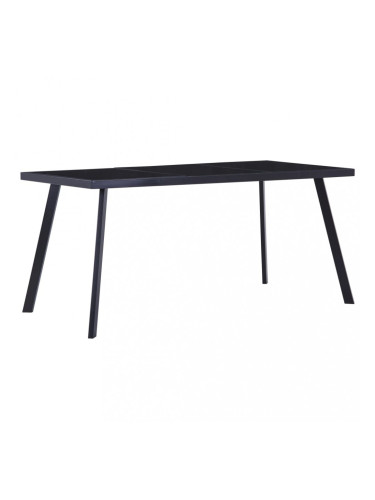 Sonata Трапезна маса, черна, 180x90x75 см, закалено стъкло