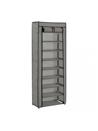 Sonata Шкаф за обувки с покривало, сив, 57x29x162 см, плат