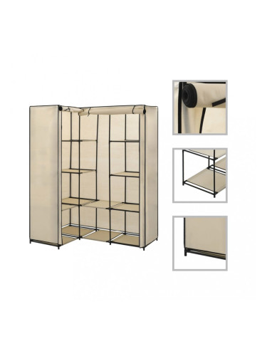 Sonata Ъглов гардероб, кремав, 130x87x169 см